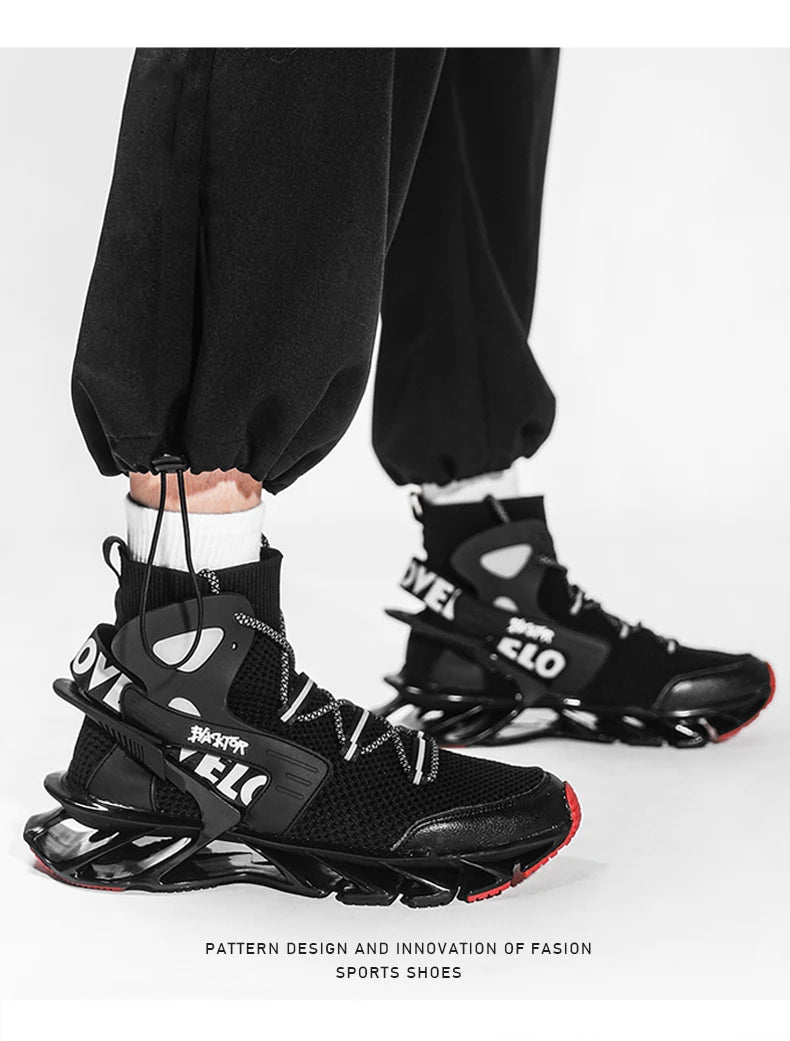 2025 Lexsan Men's Running Shoes Mesh Breathable Casual Sneakers with Luxury Designer Blade Cushioning for Fashionable Comfort