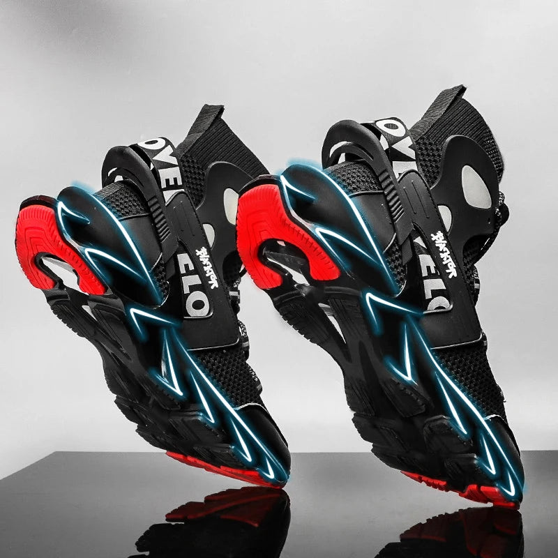 2025 Lexsan Men's Running Shoes Mesh Breathable Casual Sneakers with Luxury Designer Blade Cushioning for Fashionable Comfort