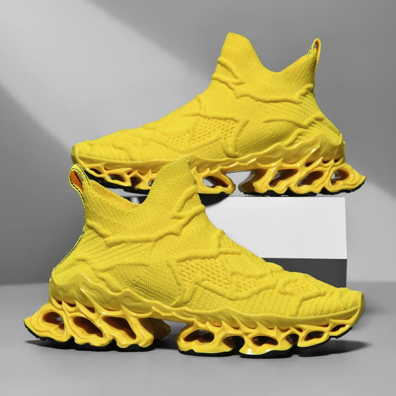 2025 Lexsan Men's Running Shoes Mesh Breathable Casual Sneakers with Luxury Designer Blade Cushioning for Fashionable Comfort