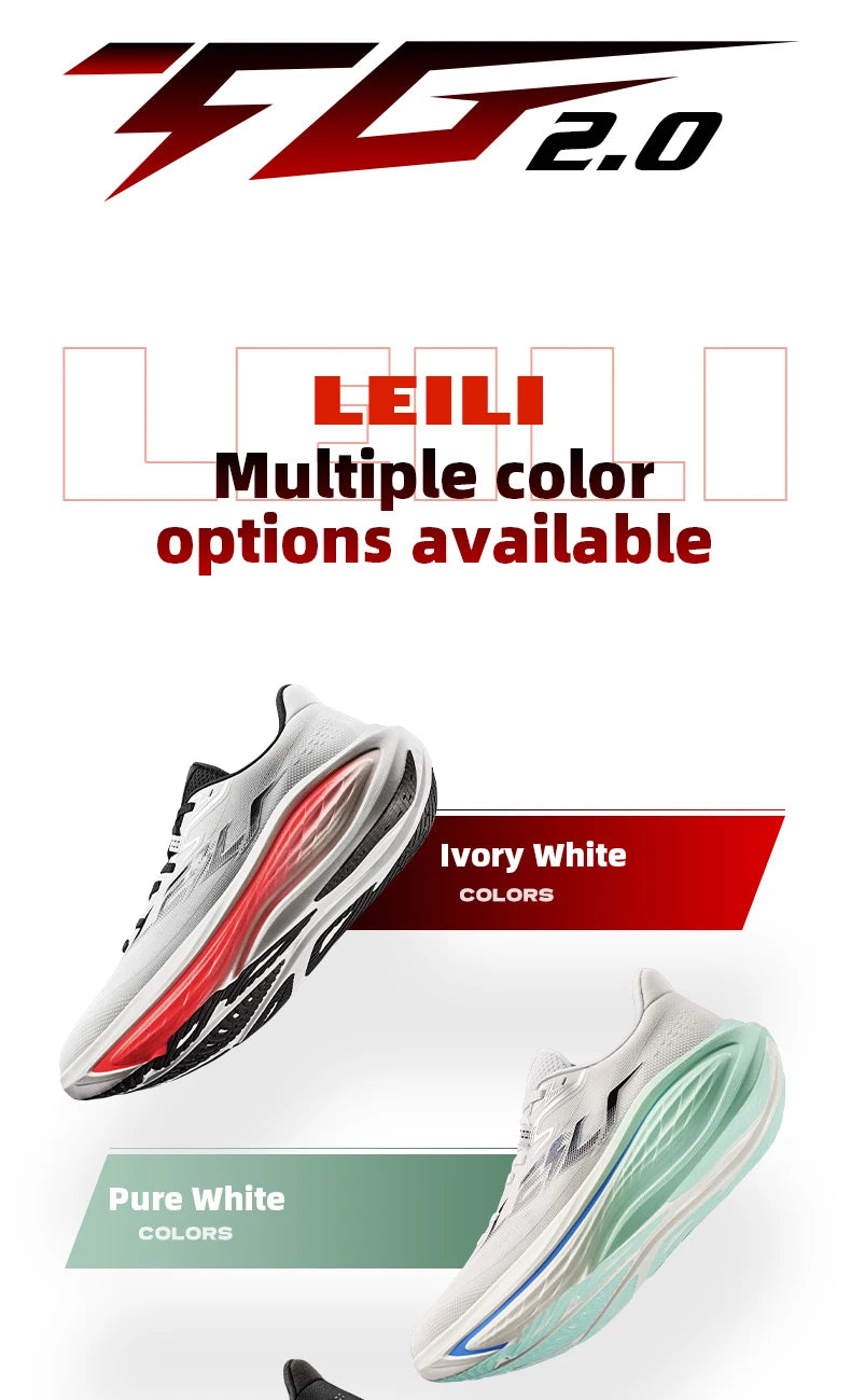 QIAODAN TG2.0 LEILI Men's Marathon Racing Shoes 2026 New High Rebound Shock Absorb Distance Training Sport Sneaker QDB023264285