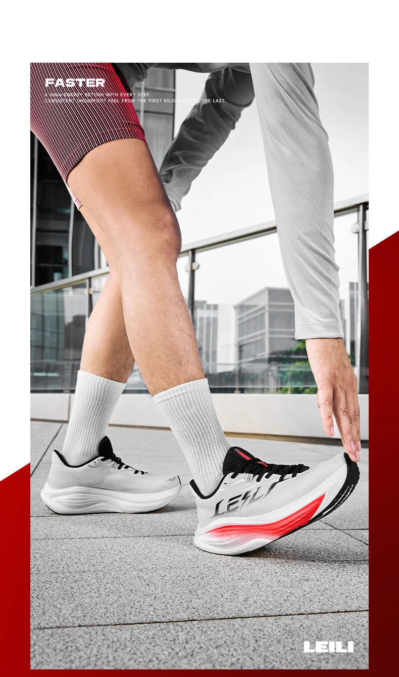 QIAODAN TG2.0 LEILI Men's Marathon Racing Shoes 2026 New High Rebound Shock Absorb Distance Training Sport Sneaker QDB023264285