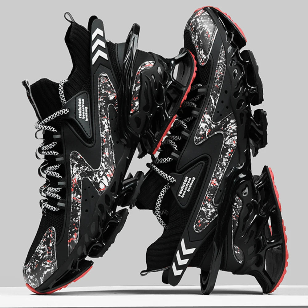2025 Lexsan Men's Running Shoes Mesh Breathable Casual Sneakers with Luxury Designer Blade Cushioning for Fashionable Comfort