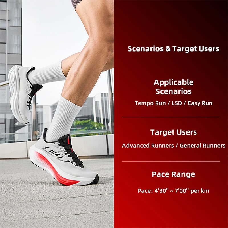 QIAODAN TG2.0 LEILI Men's Marathon Racing Shoes 2026 New High Rebound Shock Absorb Distance Training Sport Sneaker QDB023264285