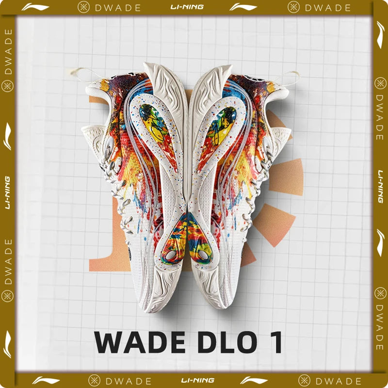 Li-Ning Men's WADE DLO 1 On Court Basketball Shoes BOOM Lightweight Shock Absorption LiNing Stable Support Sneakers ABPV009