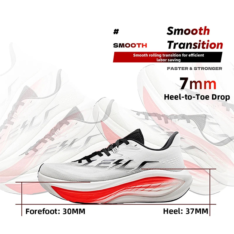 QIAODAN TG2.0 LEILI Men's Marathon Racing Shoes 2026 New High Rebound Shock Absorb Distance Training Sport Sneaker QDB023264285