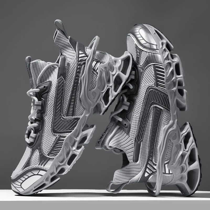 2025 Lexsan Men's Running Shoes Mesh Breathable Casual Sneakers with Luxury Designer Blade Cushioning for Fashionable Comfort