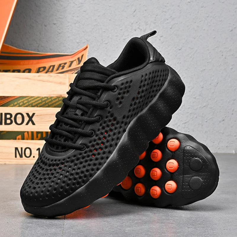 Brand Men Casual Shoes Thick Sole Soft Fashion Sneakers Summer Breathable Male Walking Shoes Zapatillas Hombre 88217 Mens Shoes