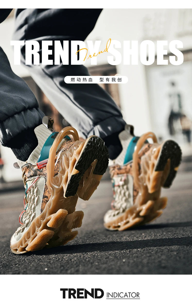 2025 Lexsan Men's Running Shoes Mesh Breathable Casual Sneakers with Luxury Designer Blade Cushioning for Fashionable Comfort