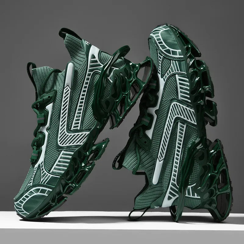 2025 Lexsan Men's Running Shoes Mesh Breathable Casual Sneakers with Luxury Designer Blade Cushioning for Fashionable Comfort