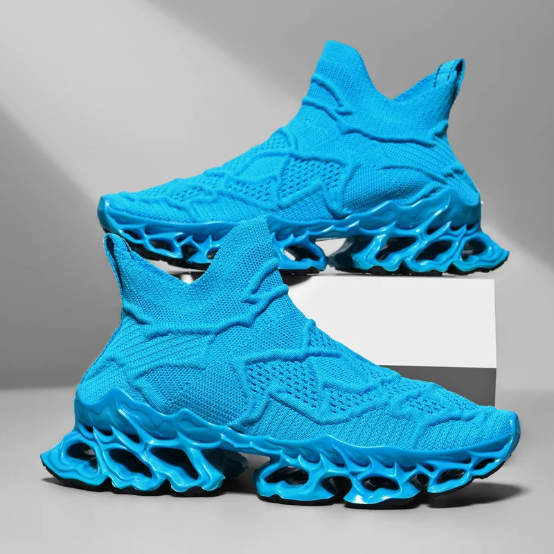 2025 Lexsan Men's Running Shoes Mesh Breathable Casual Sneakers with Luxury Designer Blade Cushioning for Fashionable Comfort