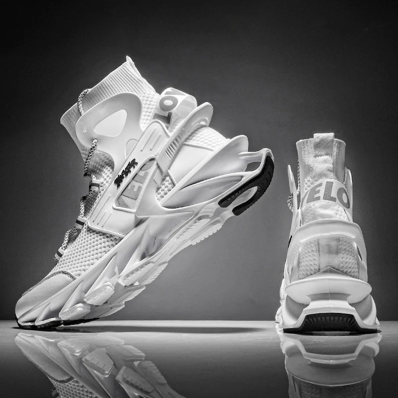 2025 Lexsan Men's Running Shoes Mesh Breathable Casual Sneakers with Luxury Designer Blade Cushioning for Fashionable Comfort