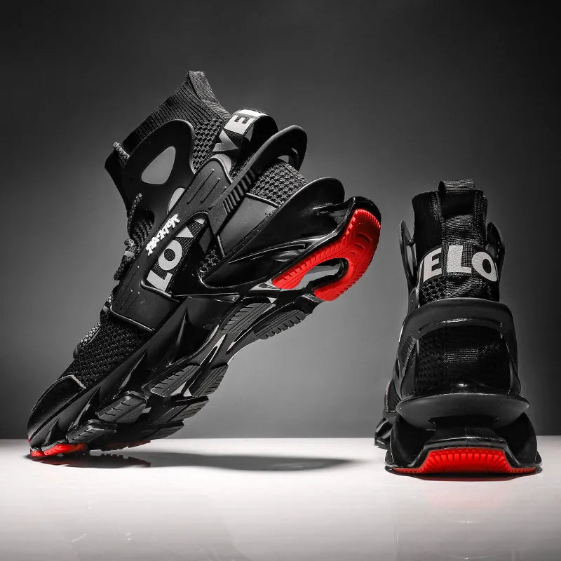2025 Lexsan Men's Running Shoes Mesh Breathable Casual Sneakers with Luxury Designer Blade Cushioning for Fashionable Comfort